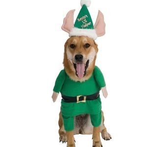 Rubies Santas Little Helper Elf Pet Costume, Small